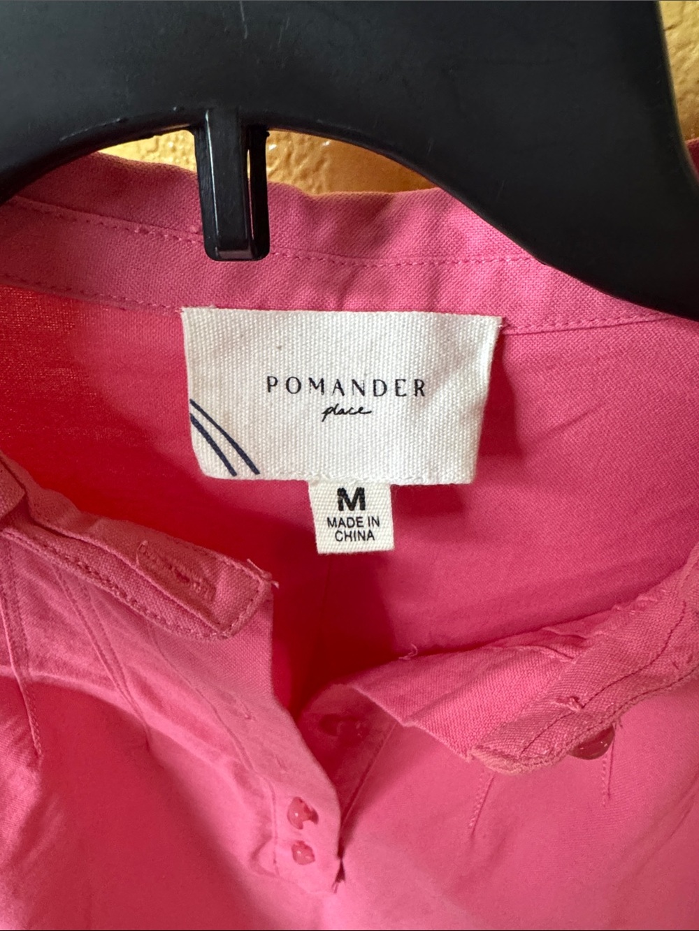 Pomander Place Medium Pink Button-Up Shirt